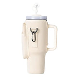 40oz Neoprene Water Bottle Carrier Bag For Stanley Quencher Cup Sleeve with Adjustable Shoulder Strap Water Bottle Holder Pouch