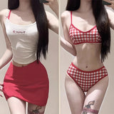 Summer New Pure Desire Style Spicy Girl Shoulder Strap Vest Women's Slim and Versatile Beach Resort Swimsuit