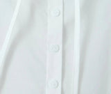 Foridol Bowknot Smocked White Short Dress Women Summer Cotton Mini Sleeveless Tank Sundress Beach Chic Buttons Dress for Petite