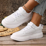 Plus Size 43 Breathable Platform Sneakers Women White Lace Up Thick Bottom Vulcanized Shoes Woman Hook Loop Non Slip Sport Shoes