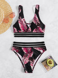 Sexy Mesh Tape Bikini 2026 Women High Waist Swimsuit Printed Swimwear Female Lady Bathing Suit Swimming Summer Beachwear