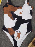 Sexy Printed one piece swimsuit Women monokini High cut swimwear Female Sexy bathing suit swimming suit for women Swim bodysuit