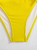 High Waist Bikini 2026 Women Sporty Swimsuit Solid Sexy Striped Swimwear Female Bathers Bathing Swimming Swim Suit Beachwear