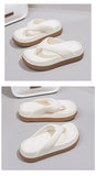 Woman Beach Flip Flops Fashion Summer Shoes 2025 Trend Girls Platform Sandals Soft EVA Non-slip Female Indoor Outdoor Slippers