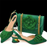 Doershow African fashion Italian Shoes And Bag Sets For Evening Party With Stones gold Italian Handbags Match Bags! HDF1-3
