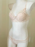 French Inspired Minimiser Bra Women Sexy Lingerie Set Large Chest Support Thin Comfort Half Cup Soft Underwire Anti Sagging