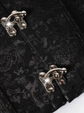 Sexy Leather Tight Corset Jacquard Waist Cincher Bust Support Shapewear New Lace-up Court Casaul Elegant Style Corset B8RO