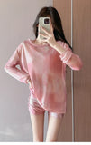 Two-piece swimsuit conservative three-piece set 2026 new slimming and flesh-covering long-sleeved hot spring swimwear