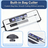 Home Vacuum Sealer Machine with Dual Pump & Dual Seal Built-in Bag Cutter Automatic Food Sealer with External Vacuum System