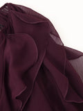 Foridol Ruffles Tiered V Neck Blouse Women Summer Spring Long Sleeve Casual Blusa Chiffon Blouses Buttons New in Female Top 2025