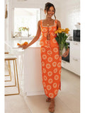 Foridol Top Skirt Dress Set Spring Summer Slit Maxi Long Dress Suit Matching Set Boho Beach Dress Vestidos Women Clothing 2025