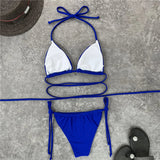 2026 New Wrap Arround Mini Bikini Female Swimwear Women Swimsuit Two-pieces Bikini Set Brazilian Bather Bathing Suit Swim V1229H