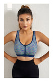 New Sports Bra Women Space Dyed Front Zipper Running Shockproof Vest Gym Jogging Crop Top Female Tops Sport Bras Sutian Feminino