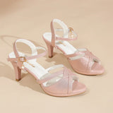 Sandals for Women's  New Summer Elegant Temperament High Heels Coarse Heels Fish Mouth Breathable Comfortable Fashion Pumps