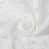 Lace Bolero for Women Tie Front Ruffle Hem Cardigan Long Sleeve Cover Up Jacket Formal Office Sheer Crop Shrug