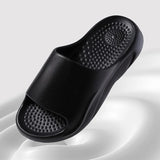 Non-Slip Shower Slippers Women Men Comfortable Soft Sole Couple Slippers Summer 2025 Lightweight Flat Heel Bathroom Slides