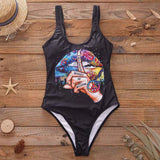 One Piece Swimsuit Women Swimwear Push Up Monokini Sexy Bodysuit Print Bathing Suit Female Beachwear Backless Swim Wear Beach