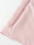 Women Fashion Sleeveless Halter Neck Tank Tops Summer Solid Color Backless Satin Casual Vests Streetwear