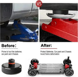 4pcs For Tesla Model X/S/3 Black Rubber Jack Lifting Point Pad Adapters Premium Styling Enhanced Protection Easy Jacking Amagi