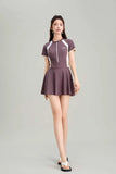 New Swimsuit for Women, Slightly Overweight, Plus Size Jumpsuit Style, Conservative and Slimming, Hot Spring Swimsuit Wholesale