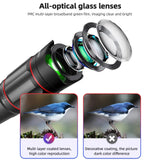 25X Phone Telephoto Lens Kit Phone Holder Portable Tripod Stabilizer Highpower Zoom Concerts Contest Outdoor Observation Animal