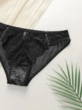 Women's sexy breathable lace underwear with low waist and no trace antibacterial easy to wash and dry underwear C2661