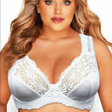 Plus Size E F G H I Cup Womens Bra Lace Brassiere Support Underwire Mesh Thin Large Adjusted-straps BH
