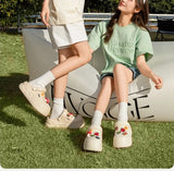 Women Fashion Clogs DIY Cartoon Charms Platform Shoes Woman Home Street Slippers Soft EVA Girls Daily Walking Beach Sandals