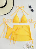 DEKA Mesh Bikinis Female Swimsuits Women's Three-Piece Swimwear Beach Swim Wear Bathing Suits Brazilian Bikini Set Pool Bather