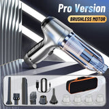 95000PA Car Vacuum Cleaner  Wireless Powerful Cleaning Machine Auto Robot Car Accessories Home Appliance Strong Suction As Gift