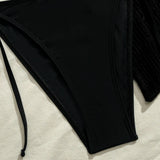 2026 Triangle String Bikinis Women 3 Pieces Swimwear Female & Beach Skirt Sexy Swimsuit Bathers Bathing Swimming Swim Suit Beach