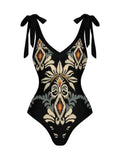2026 String One Piece Swimsuit & Vent Skirt Padded Sexy Swimwear Women Bathing Suit Female Swimming Summer Beachwear Bodysuit
