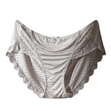 Anti-septic Women Underpants Women Panties Mid Waist Lace Bow Decor Tummy Control Butt-lifted Soft Stretchy Quick Dry Briefs