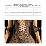 Women Sexy Fishnet  Cover Up, Sheer Bodycon Sleepwear See Through Beachwear Without Bikini