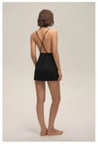 Plus Size 3XL -5XL Female Nightgown Chemise Sleepwear Sexy Intimate Lingerie Backless Nightdress Silky Satin Homewear Loungewear