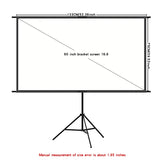 Single triangle bracket projection screen, easy to install, suitable for projection use in bedrooms, offices and other occasions