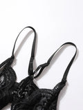 For Women 18 Hot Erotic Underwear Open Crotch Transparent Sexy Costume Lace Open Crotch Lingerie Set Crotchless Bodysuit