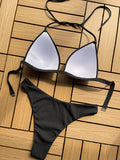Sexy Halter Push Up Bra Cup Bikini 2025 Women Swimsuit Female Swimwear Two Pieces Bikini set Brazilian Bathing Suit Swim Beach