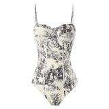 2026 New Arrival Push Up Women Bikini Set Floral Printed Ruffle Bikinis Strappy Bandage Swimwear Brazilian Biquini Bathing Suit
