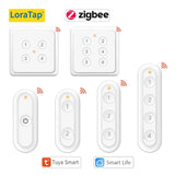 LoraTap ZigBee 3.0 Wireless 6 Push Button Remote Tuya Scene Automation Control Switch Smart Life App