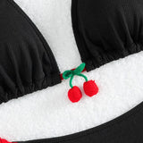 Strawberry Designer Bikini Women White Contrast Bikin Micro Swimsuit Two Pieces Bikini Set Brazilian Bathing Suit Thong Swimwear