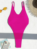 Backless Extreme Mini Micro G String Thong Women Swimwear One Piece Swimsuit Female Monokini High Leg Cut Bathing Suit Swim Lady