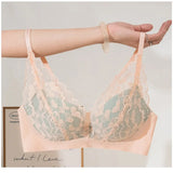 French Style Sexy Lace Underwear Set, Non-Padded Push Up Bra for Small Bust, Wirefree & Breathable, New Hot Bestseller MOYISU AB