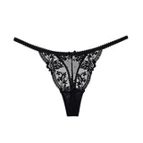 Tanga Dentelle Française Noël Pure Desire Transparent Fente Haute Sans Retirer Érotique T Pant Confort Taille S-XL MOYISU AB