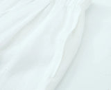 Foridol Cotton Linen White Long Pants Women Spring Summer Casual Wide Leg Pants Pantalones Elastic Waist Sash New Female Pants
