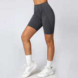 Yoga Shorts Women Fitness Shorts V-shaped Waist Running Cycling Shorts Breathable Sports Leggings Workout Gym Shorts