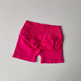 High Waisted Seamless Shorts Gym Shorts Women Fitness Sports Low Ribbed Band Workout Scrunch Butt Yoga Booty Running Short Pants