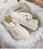Women's Shoes White  New Canvas Shoes Breathable Comfortable Platform Outdoor Casual Sports Shoes Zapatillas De Mujer