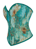 New court style corset corset corset green bee jacquard fabric slimming body shaping coat