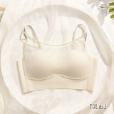 French Style Seamless Bra Wireless Comfort Support Drooping Breasts Shaping Underwear No Underwire Everyday Bra S-XL 32-38 AB